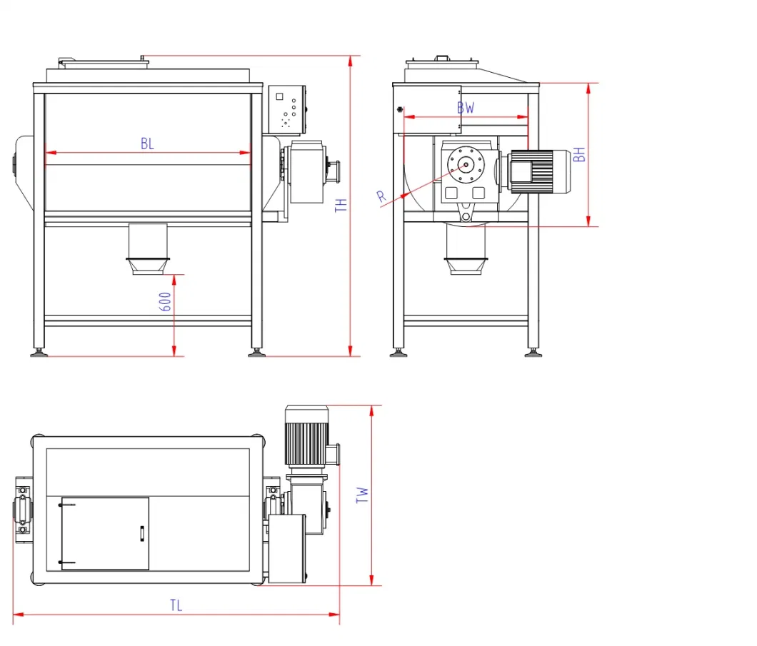 Sld1500 Double Ribbon Blending Machine