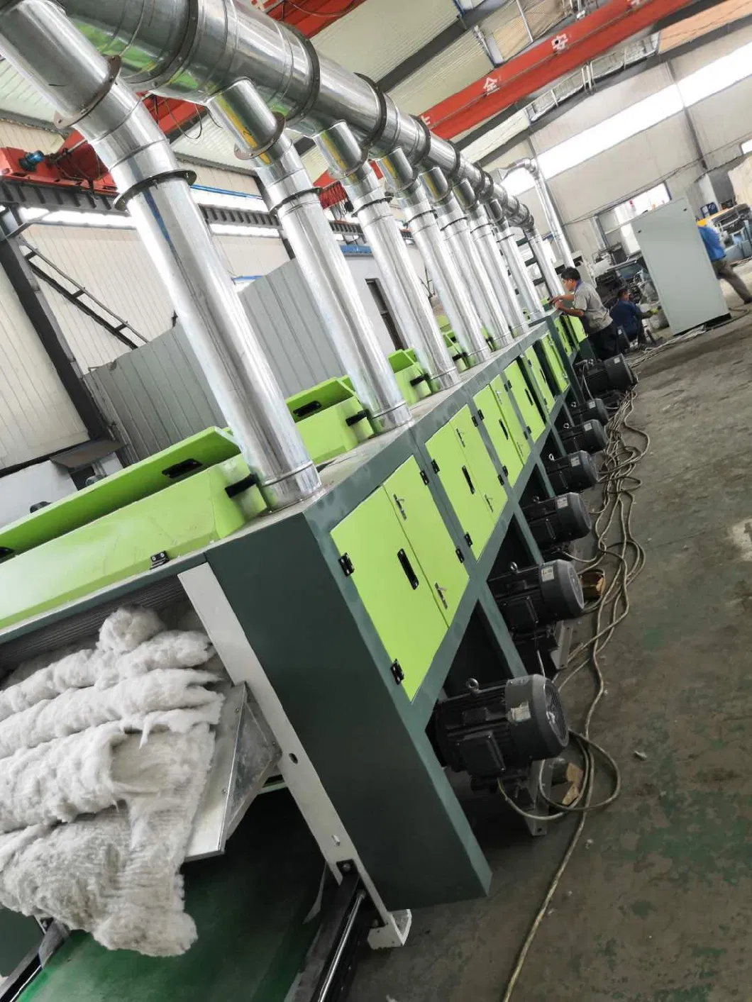 Complete Textile Waste Production Line (recylcing, opening, blending, carding) . Cotton Machine, Waste Machine, Recycling System Cotton Ginning Machinery